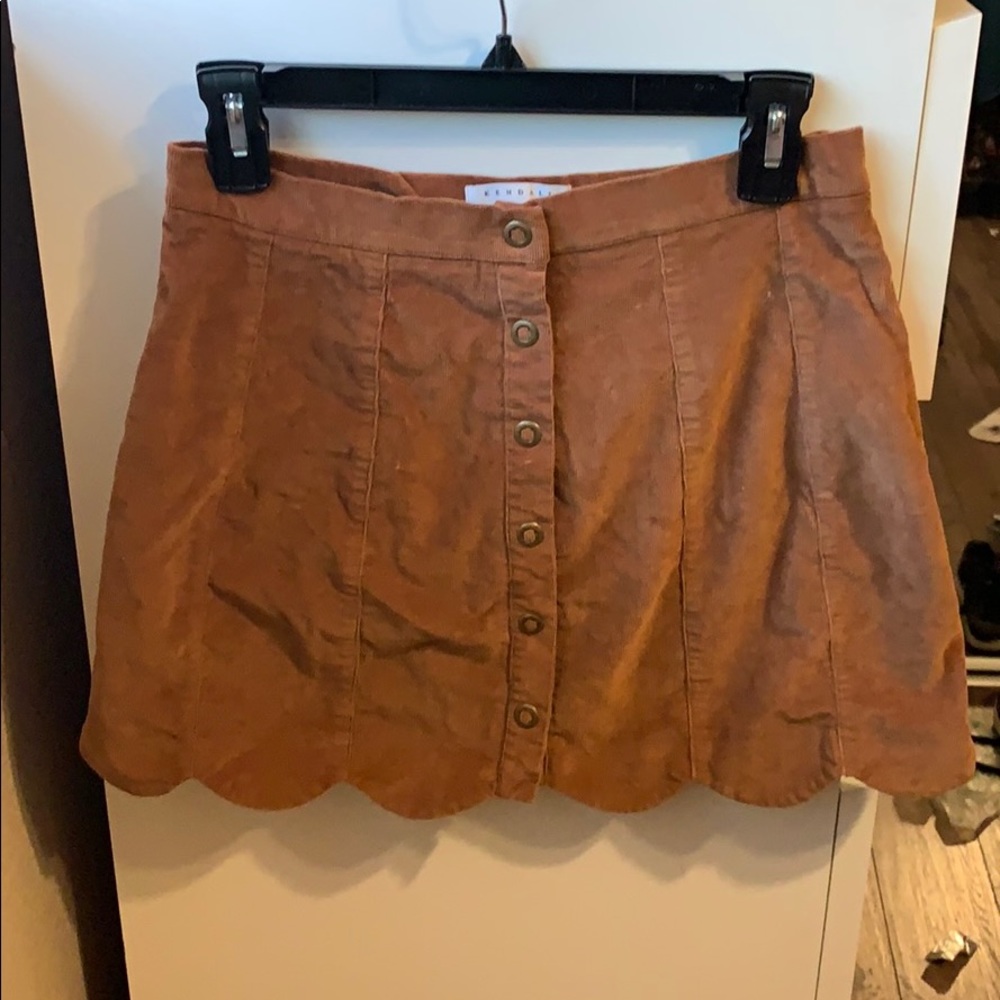 Kendall & Kylie brown mini skirt